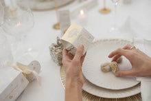 Load image into Gallery viewer, Mini Festive House Cream & Gold - Pistachio & Festive nougat shortbread snowballs