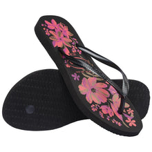 Load image into Gallery viewer, Havaianas Slim organic black grey gold