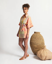 Load image into Gallery viewer, RUE | PLAYSUIT | TANGERINE CHECK