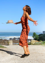 Load image into Gallery viewer, Freda and Dick viscose jumpsuit - Rust tiger print