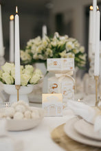 Load image into Gallery viewer, Mini Festive House Cream &amp; Gold - Pistachio &amp; Festive nougat shortbread snowballs
