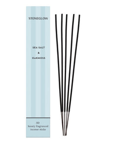 Stoneglow Modern Classics -Sea Salt & Oakmoss - Scented Incense Sticks (250mm)