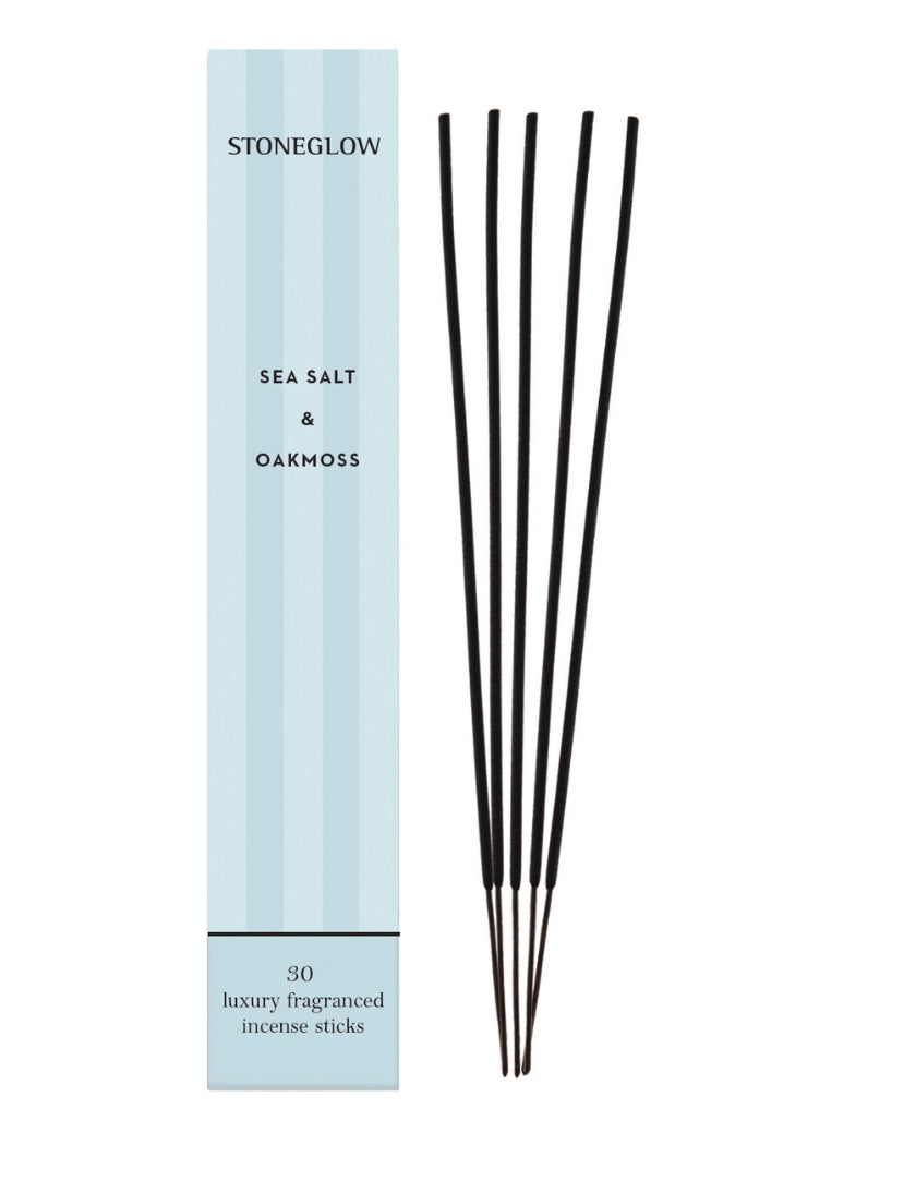 Stoneglow Modern Classics -Sea Salt & Oakmoss - Scented Incense Sticks (250mm)