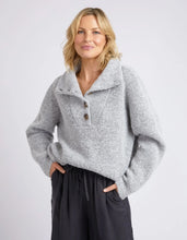 Load image into Gallery viewer, Elm Bron Button Knit Grey Marle
