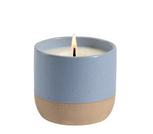 Load image into Gallery viewer, Stoneglow Elements - Water - Wood Sage &amp; Samphire - Scented Soy Wax Ceramic Candle Tumbler (68x75mm) - Blue
