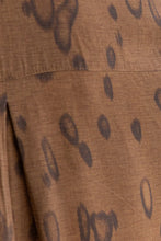 Load image into Gallery viewer, BOYFRIEND SHIRT BROWN ANIMAL PRINT
