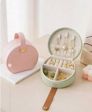 Load image into Gallery viewer, Portable jewellery box with handle
