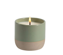 Load image into Gallery viewer, Stoneglow Elements - Earth - Green Apple &amp; Lime - Scented Soy Wax Ceramic Candle Tumbler (68x75mm) - Green
