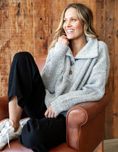 Load image into Gallery viewer, Elm Bron Button Knit Grey Marle
