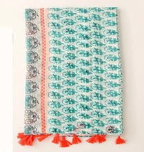 Load image into Gallery viewer, Scarf - Blue/pink print
