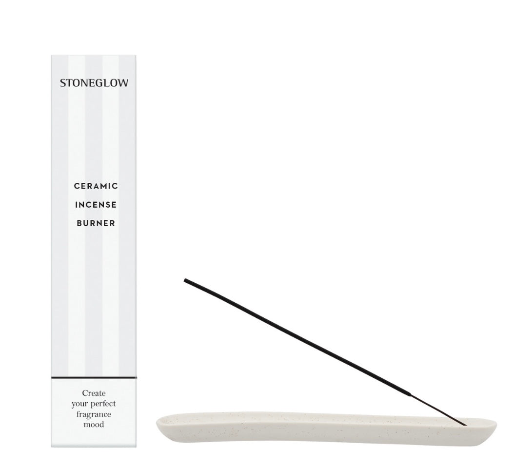 Stoneglow Modern Classics - Ceramic Incense Burner 235 x 30mm (White)
