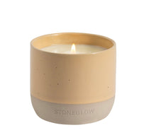 Load image into Gallery viewer, Stoneglow Elements - Wood - Palo Santo &amp; Amber - Scented Soy Wax Ceramic Candle Tumbler (68x75mm) - Brown
