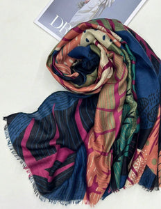 Scarf - Forest blue