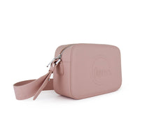 Load image into Gallery viewer, Fenn Crossbody handbag – Pink – Silver Zip – Pink Strap
