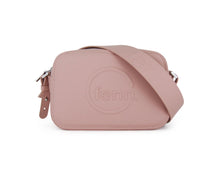 Load image into Gallery viewer, Fenn Crossbody handbag – Pink – Silver Zip – Pink Strap
