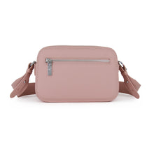 Load image into Gallery viewer, Fenn Crossbody handbag – Pink – Silver Zip – Pink Strap
