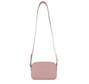 Fenn Crossbody handbag – Pink – Silver Zip – Pink Strap