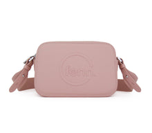 Load image into Gallery viewer, Fenn Crossbody handbag – Pink – Silver Zip – Pink Strap
