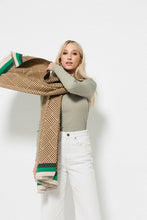 Load image into Gallery viewer, Crisscross Border Wrap | Brown
