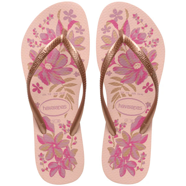 Havaianas Slim organic pink gold
