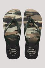 Load image into Gallery viewer, HAVAIANAS TOP CAMU - BLACK/GREEN OLIVE
