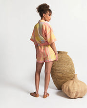 Load image into Gallery viewer, RUE | PLAYSUIT | TANGERINE CHECK
