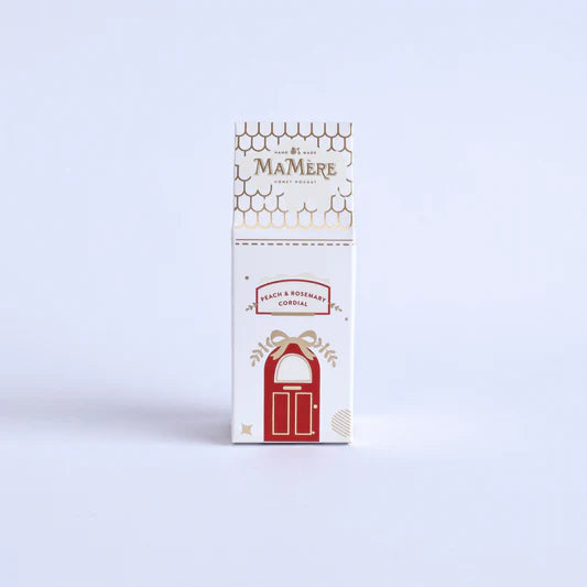 Mini Festive house Red & Gold - Mini Peach Cordial