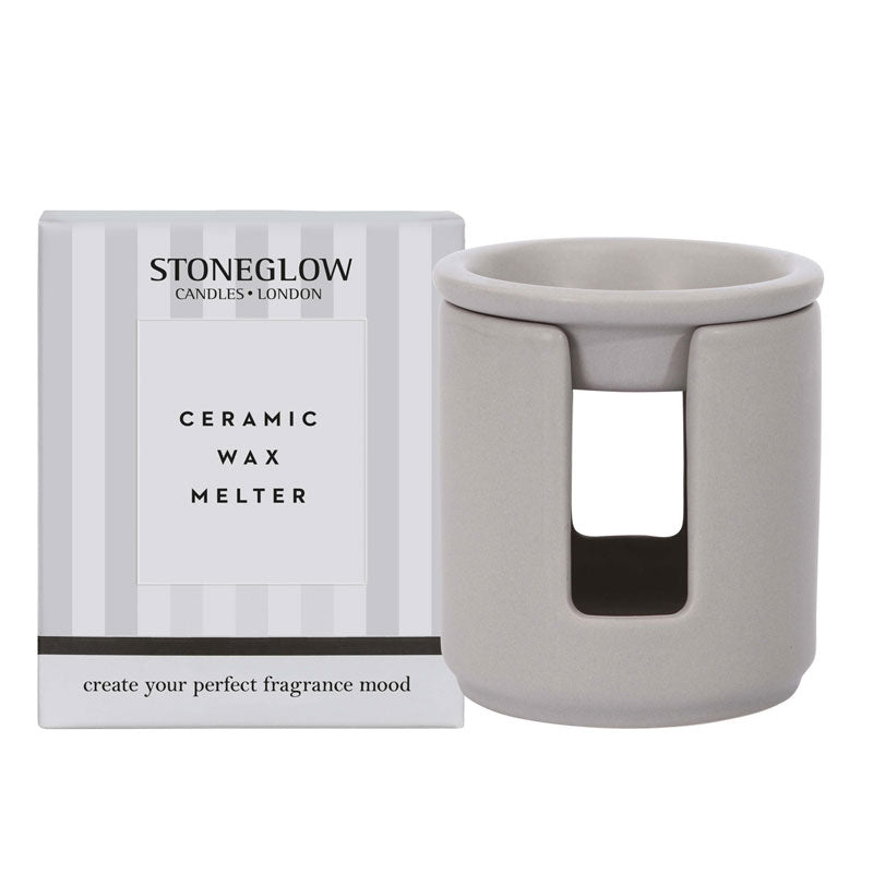 Stoneglow Modern Classics Ceramic Wax Melter In Grey