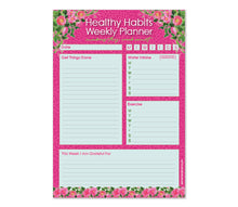 Load image into Gallery viewer, A5 HEALTHY HABITS PLANNER - CAPE TO CONGO - RUBY
