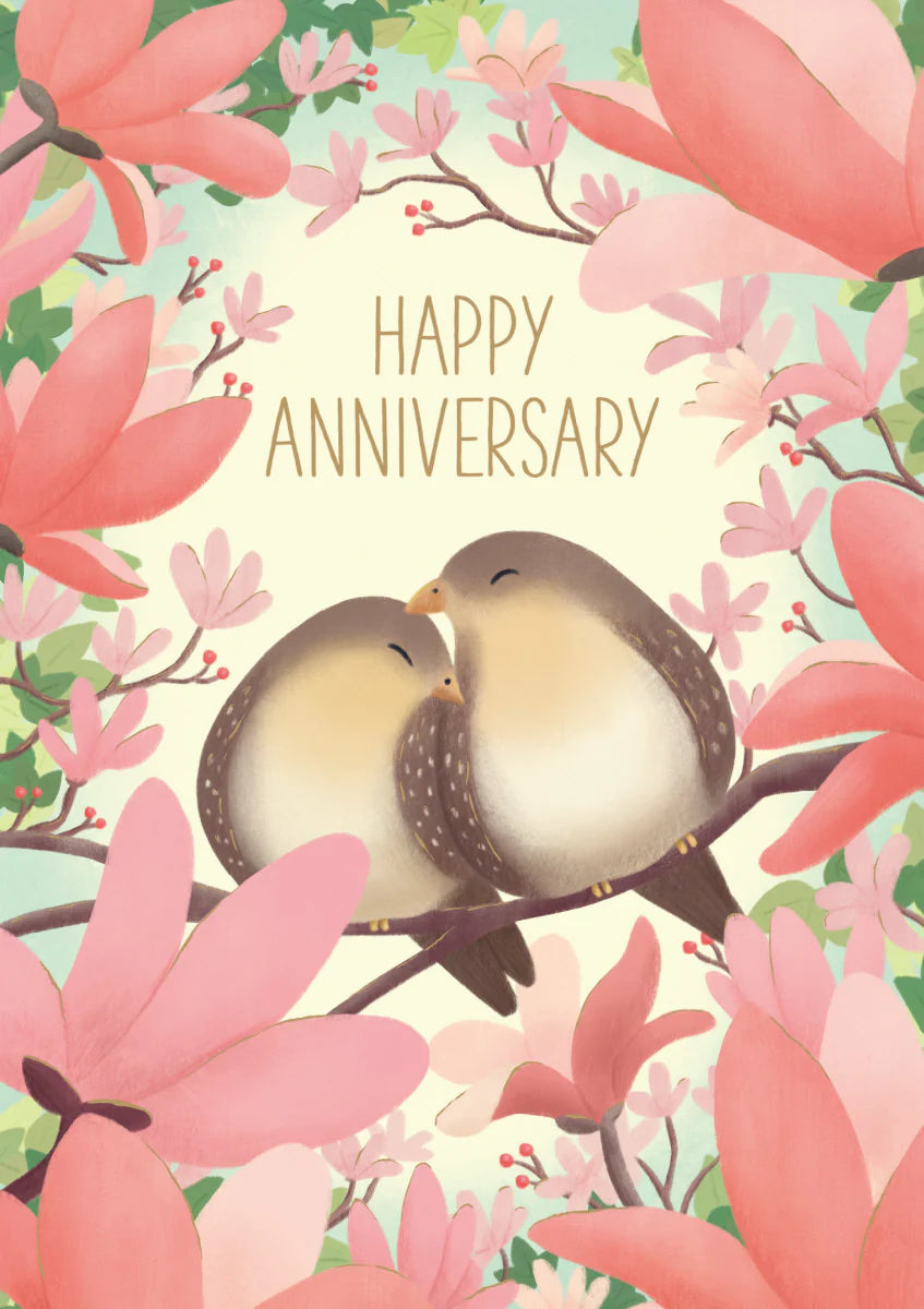 Menagerie Greeting Card single - Happy Anniversary
