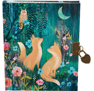 Roger la Borde Lockable Notebook - Moonlit meadow