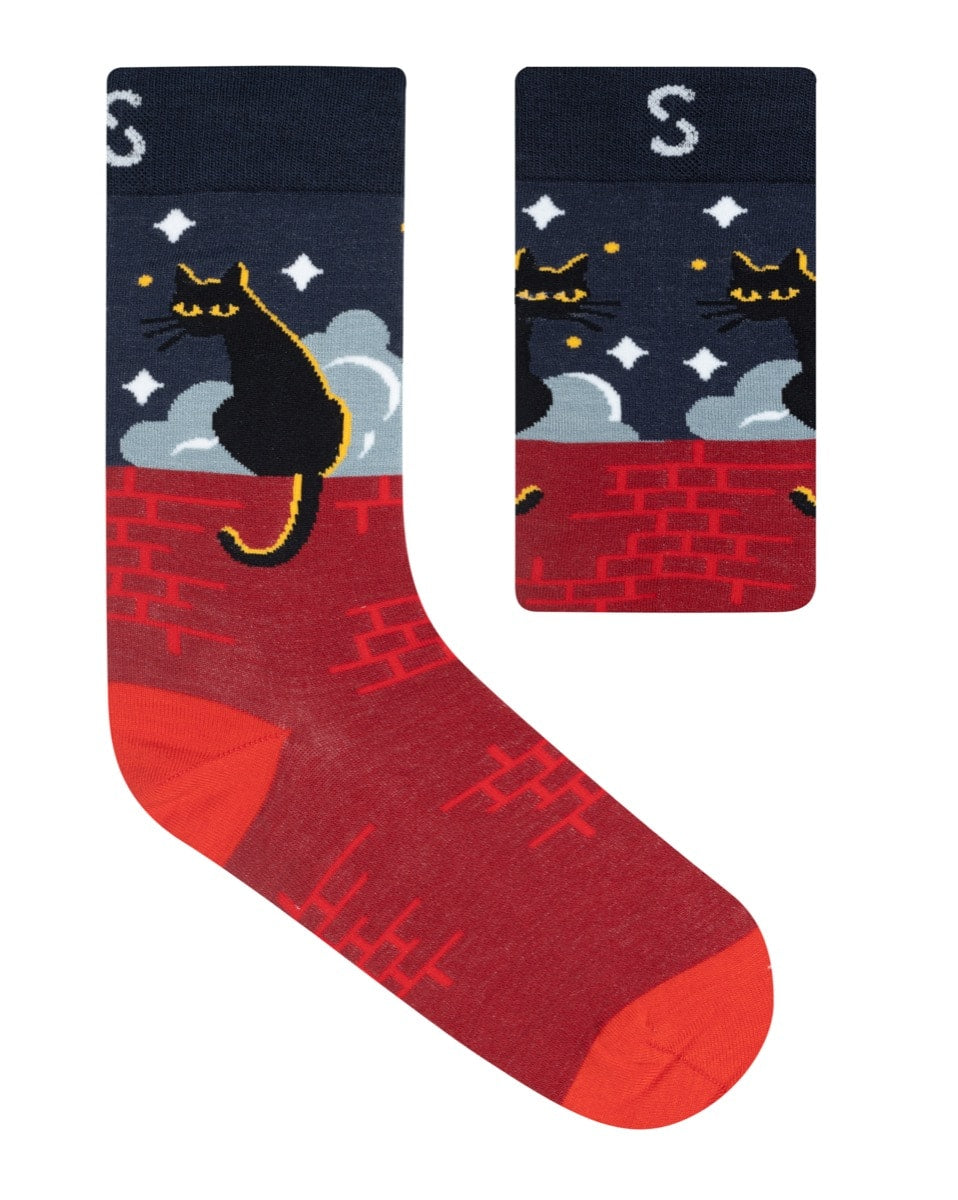 Midnight Meow’ Bamboo Socks