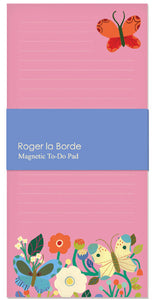 Roger la borde Magnetic notepad - Butterfly garden