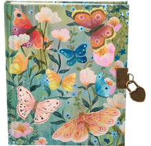 Load image into Gallery viewer, Roger la Borde Lockable Notebook - Butterfly ball
