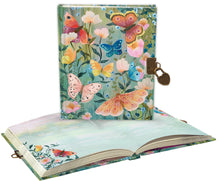 Load image into Gallery viewer, Roger la Borde Lockable Notebook - Butterfly ball
