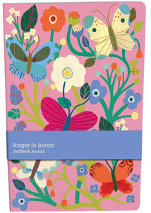 Roger la borde - A5 SoftBack journal - Butterfly garden