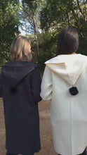 Load and play video in Gallery viewer, Monaco - Hoody Pom Pom, Milk
