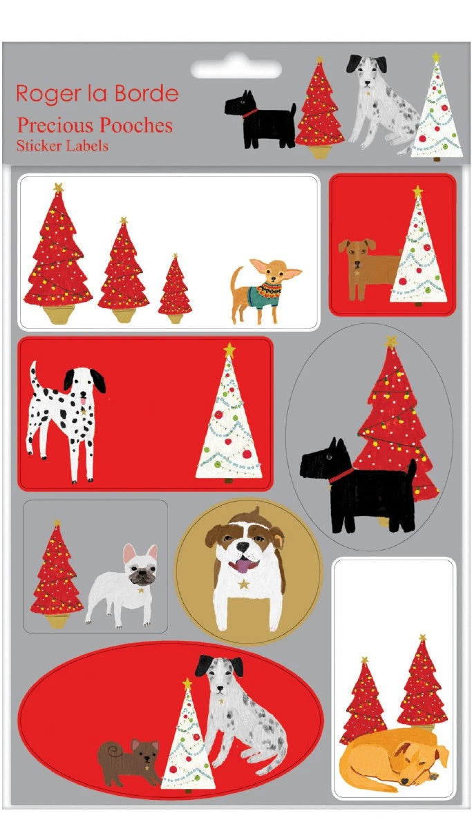 Roger la Borde Sticker Labels  - Precious pooches