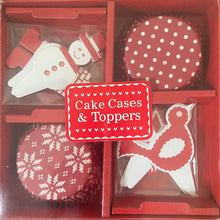 Load image into Gallery viewer, Talking tables Cake cases and toppers - Christmas
