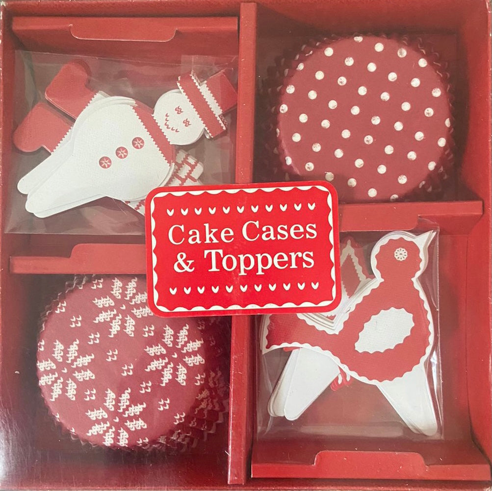 Talking tables Cake cases and toppers - Christmas