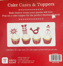 Load image into Gallery viewer, Talking tables Cake cases and toppers - Christmas
