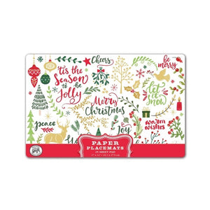 Michel design works Paper placemats - Joy to the World