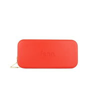 Load image into Gallery viewer, TANGERINE RED – gold zip

