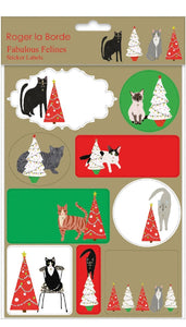 Roger la Borde Sticker Labels - Fabulous felines