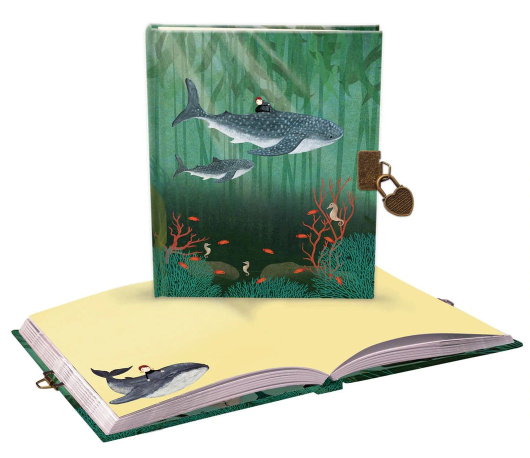Roger la Borde Whale Song Lockable Notebook