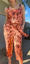 Load image into Gallery viewer, Freda and Dick viscose jumpsuit - Rust tiger print
