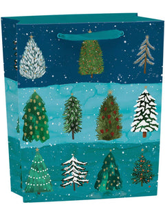 RLB large (vertical) gift bag - Christmas conifer