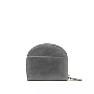 Kim leather purse – DESIGN SAFARI™ - Grey leather