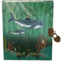 Load image into Gallery viewer, Roger la Borde Whale Song Lockable Notebook
