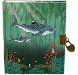 Roger la Borde Whale Song Lockable Notebook